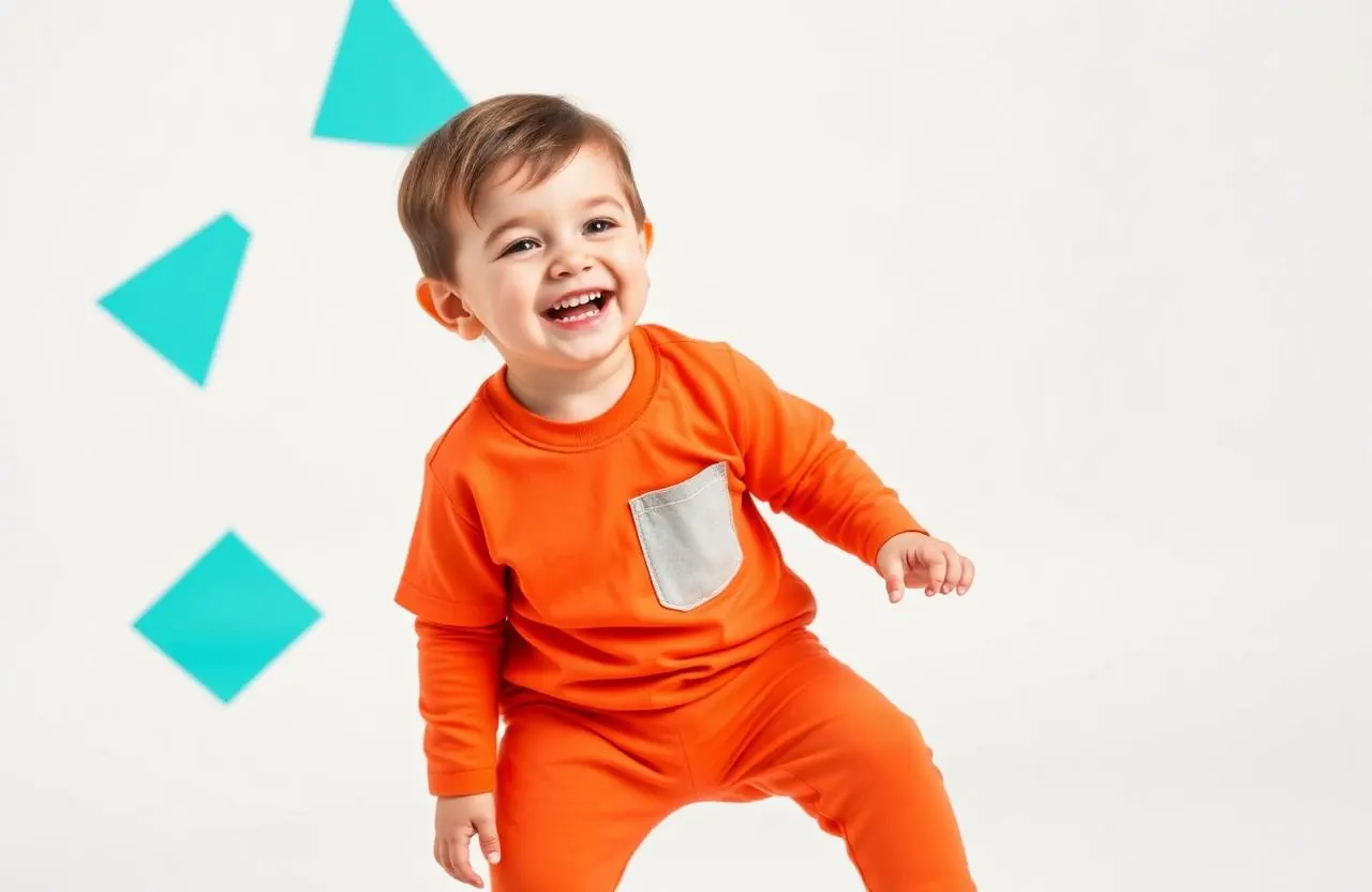 Toddler in comfortable kids clothing for everyday wear